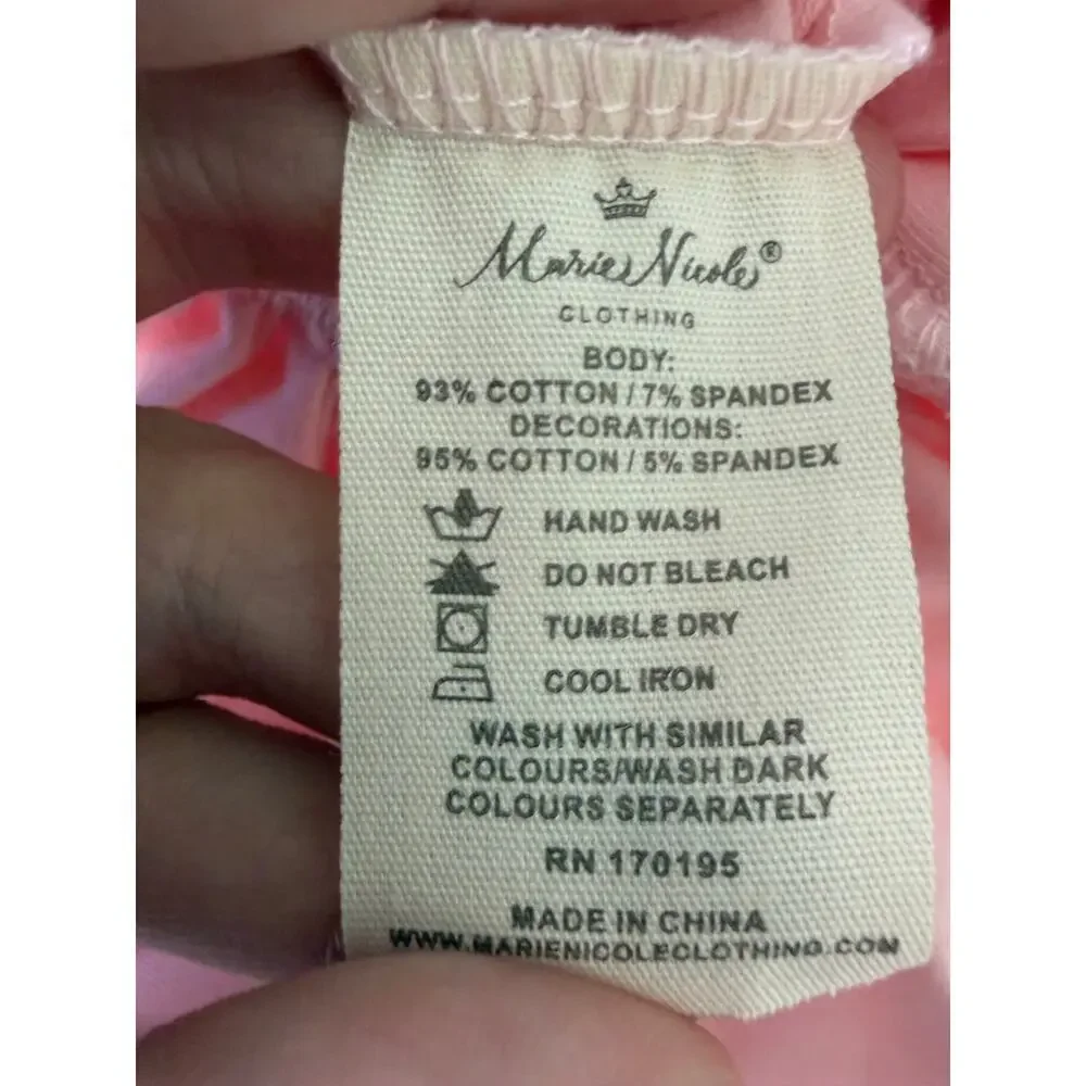 NWT Marie Nicole Christmas Gingerbread Romper Pajamas 6-12 Months